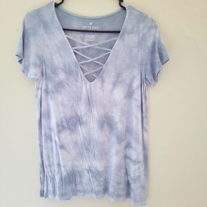 NWOT AEO Criss Cross Tee